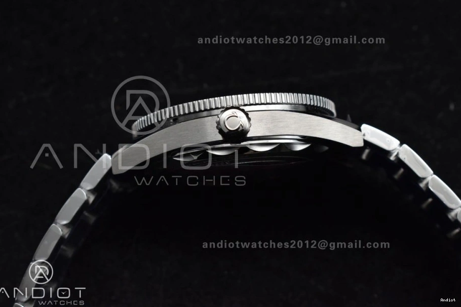 A8912 300 Dial Best Super Black Seamaster Clone Heritage Edition on SS 1:1 Bracelet VSF 1230